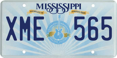 MS license plate XME565