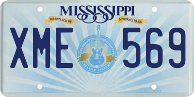 MS license plate XME569