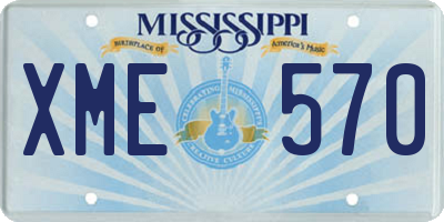 MS license plate XME570