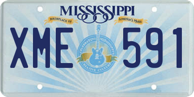 MS license plate XME591