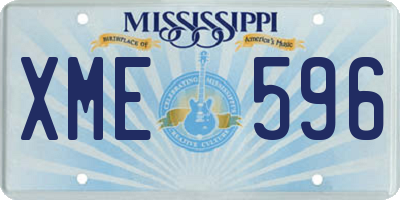 MS license plate XME596