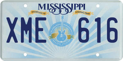 MS license plate XME616