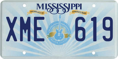 MS license plate XME619
