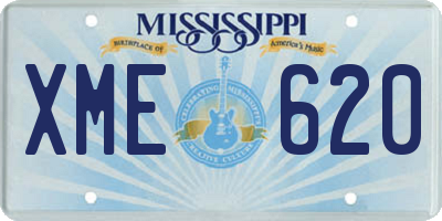 MS license plate XME620