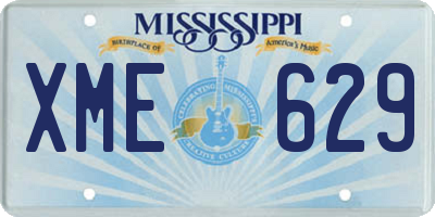 MS license plate XME629