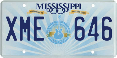 MS license plate XME646