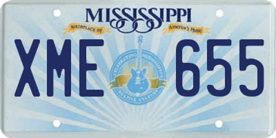 MS license plate XME655