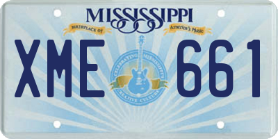 MS license plate XME661
