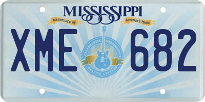 MS license plate XME682