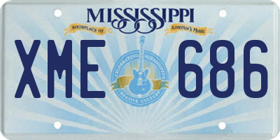 MS license plate XME686
