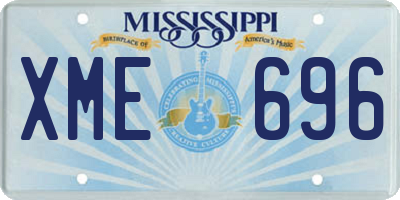 MS license plate XME696