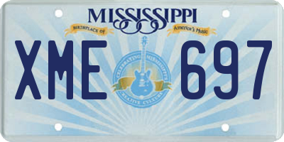 MS license plate XME697