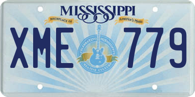 MS license plate XME779