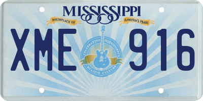 MS license plate XME916