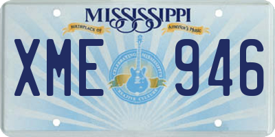 MS license plate XME946