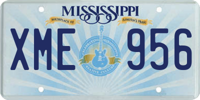 MS license plate XME956