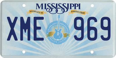 MS license plate XME969