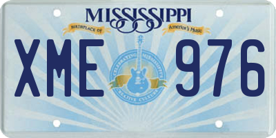 MS license plate XME976