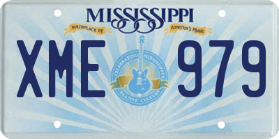 MS license plate XME979