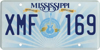 MS license plate XMF169