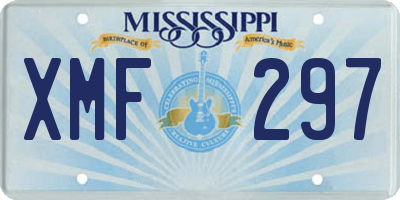 MS license plate XMF297