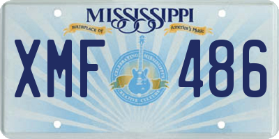 MS license plate XMF486