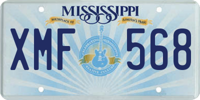 MS license plate XMF568