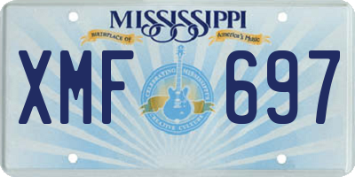 MS license plate XMF697