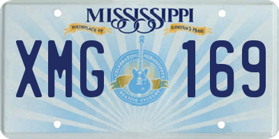 MS license plate XMG169