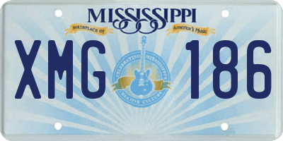 MS license plate XMG186