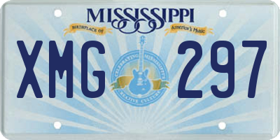 MS license plate XMG297