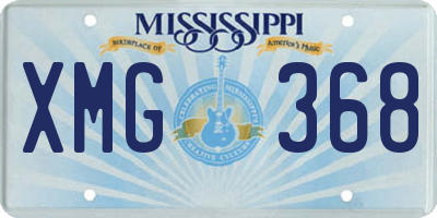 MS license plate XMG368