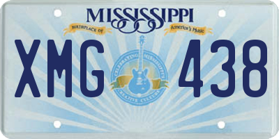 MS license plate XMG438