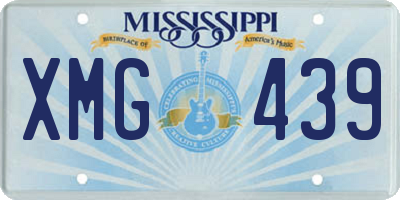 MS license plate XMG439