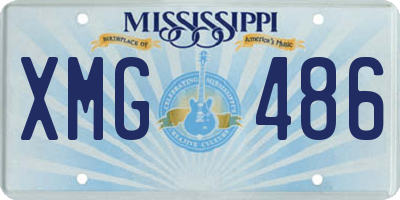 MS license plate XMG486