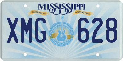 MS license plate XMG628