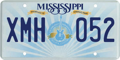 MS license plate XMH052