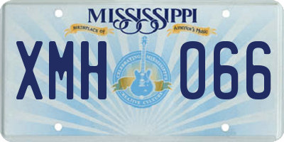 MS license plate XMH066