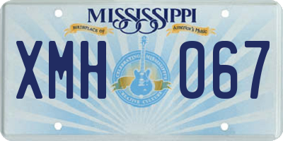 MS license plate XMH067