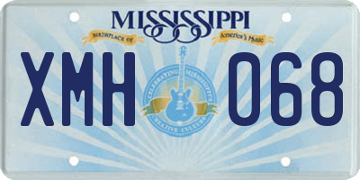 MS license plate XMH068