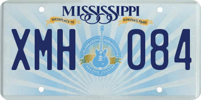 MS license plate XMH084