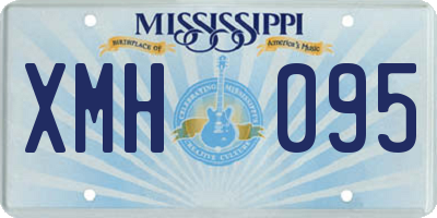 MS license plate XMH095