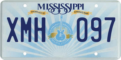 MS license plate XMH097