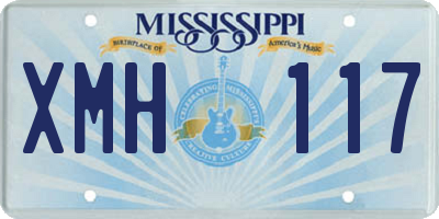 MS license plate XMH117