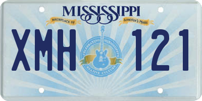 MS license plate XMH121