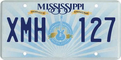 MS license plate XMH127