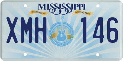 MS license plate XMH146