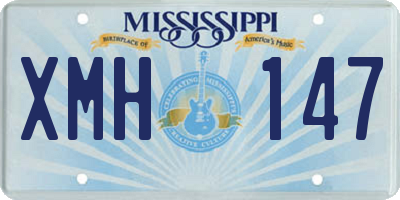 MS license plate XMH147