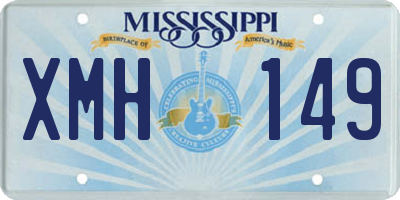 MS license plate XMH149