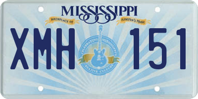MS license plate XMH151